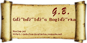 Göbölös Boglárka névjegykártya