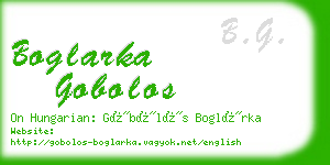 boglarka gobolos business card